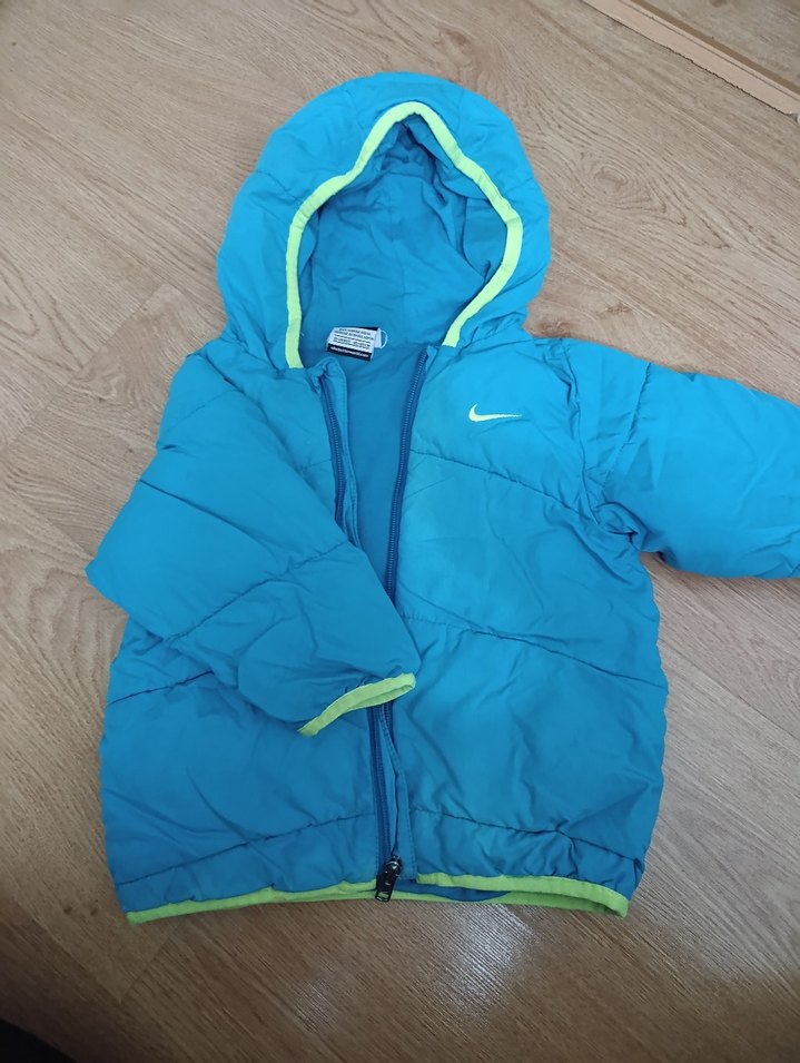 Nike Erkek Çocuk Mavi Fermuarlı Mont - Görsel 2