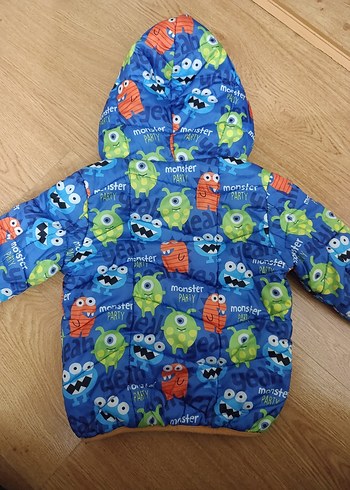 Çocuklar için Renkli Canavar Desenli mont - Görsel 6