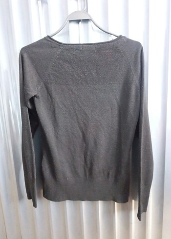 Siyah Denim Kadın Sweatshirt - Görsel 5