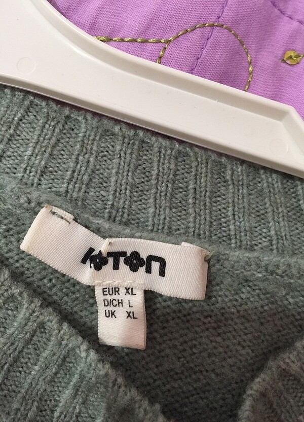 Koton mint yesılı kazak - Görsel 3