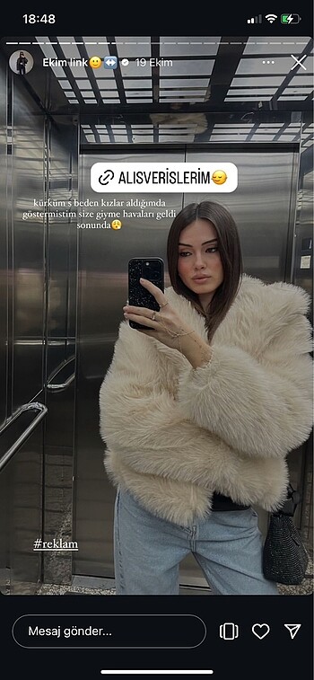 s Beden Sinem kivanc ici astarli kurk