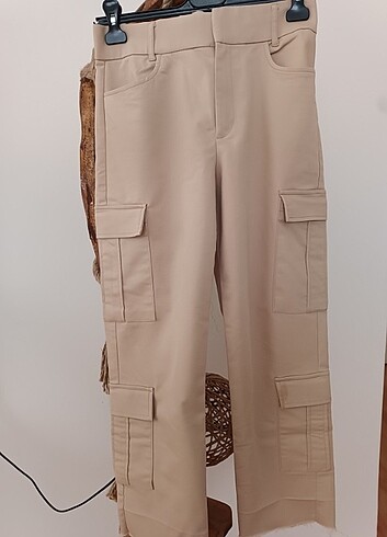 36 Beden ten rengi Renk Zara Pantolon 