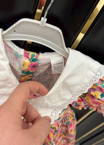 Çiçek Desenli Kısa Kollu Bohem Kız Elbisesi - Görsel 3