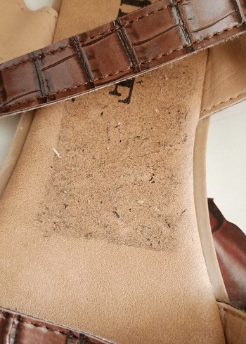 Kahverengi Desenli Sandalet.AYAKTA DURUŞU YOK - Görsel 7