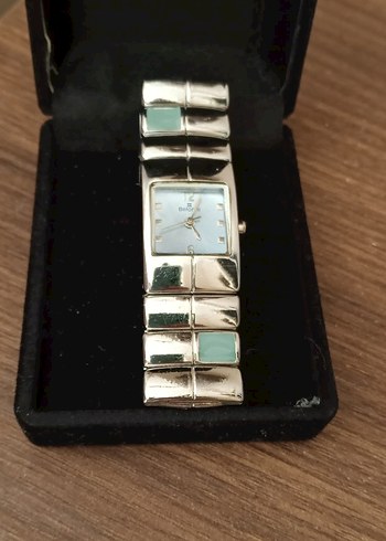 Safir cam paslanmaz çelik kordon kadın saati - Görsel 2