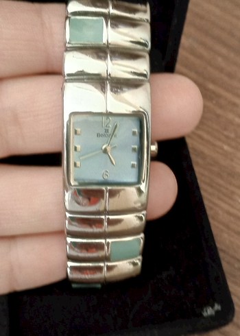 Safir cam paslanmaz çelik kordon kadın saati - Görsel 3