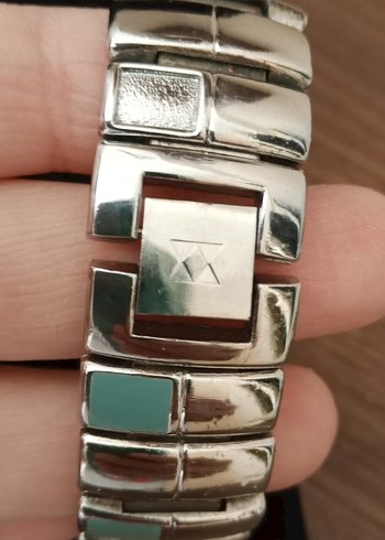 Safir cam paslanmaz çelik kordon kadın saati - Görsel 5