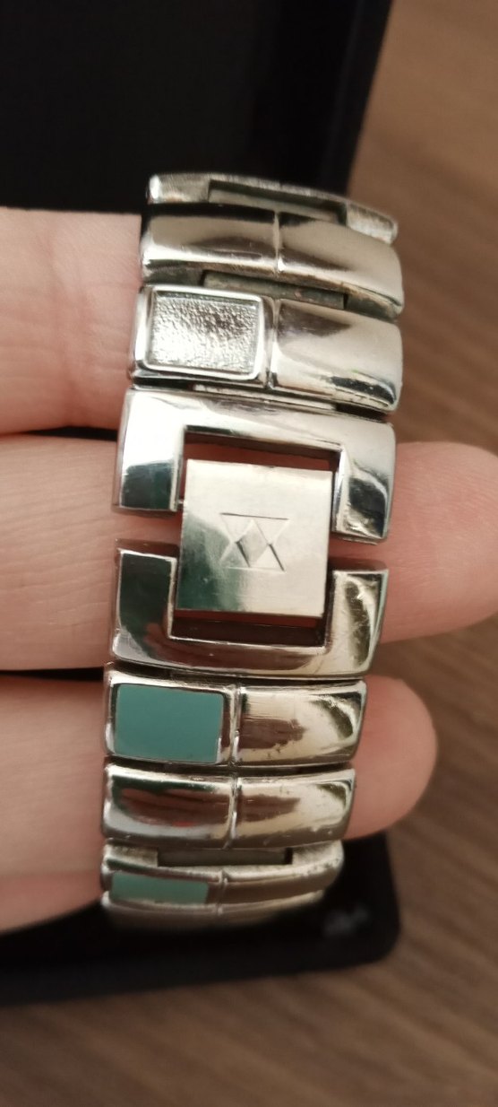 Safir cam paslanmaz çelik kordon kadın saati - Görsel 5