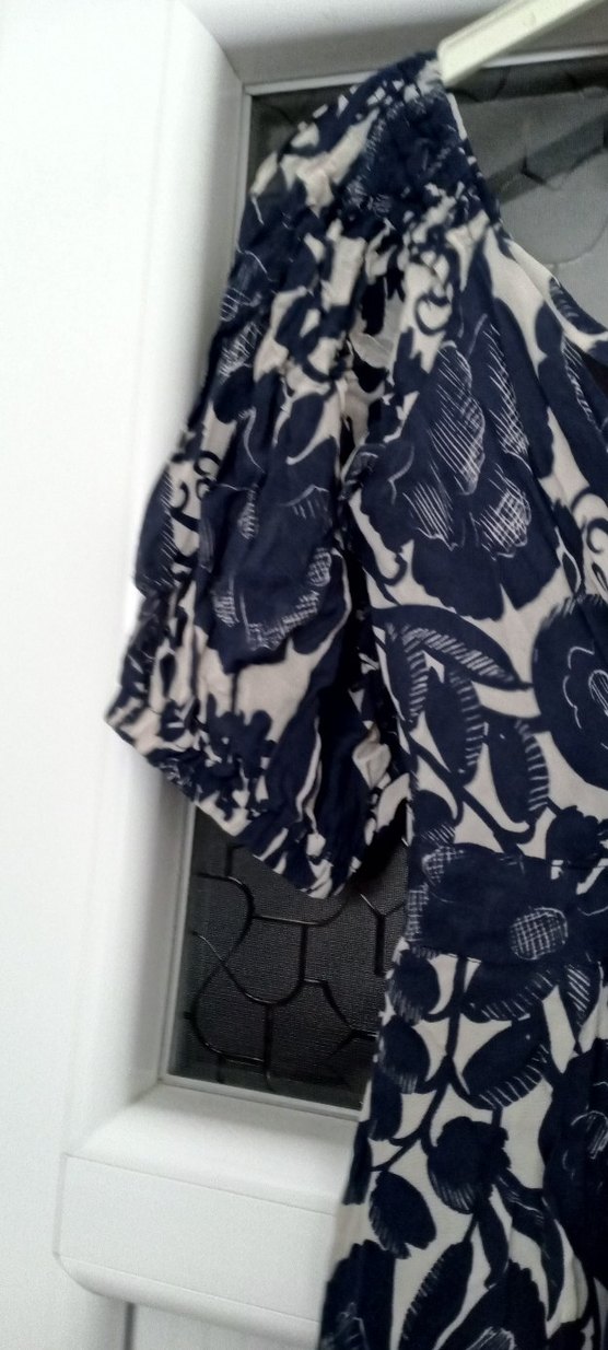 V Yaka Kısa Kollu Vintage Midi Elbise.ÜSTÜMDE FOTO ATMIYORUM. - Görsel 3