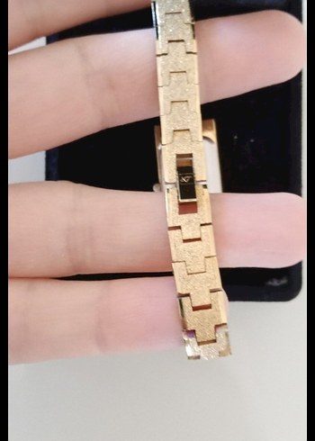 Altın kaplama nostaljik saat - Görsel 6