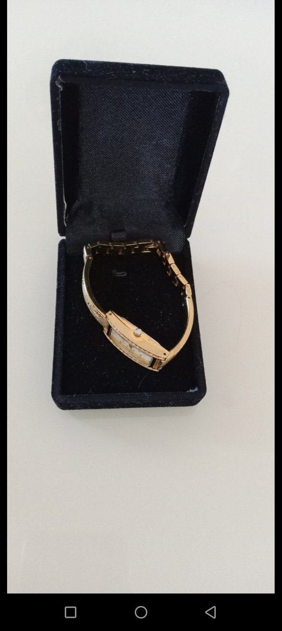 Altın kaplama nostaljik saat - Görsel 5