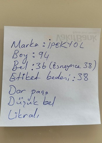 Kadın kot pantolon. SON FİYAT - Görsel 11