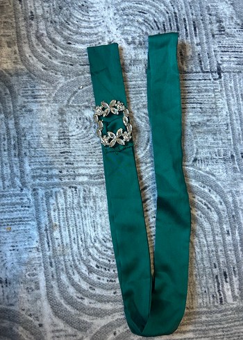 Uzun Kol, Yüksek Yakalı Turkuaz Elbise - Görsel 8