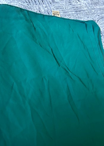 Uzun Kol, Yüksek Yakalı Turkuaz Elbise - Görsel 7