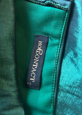 Yeşil Drapeli uzun Abiye Elbise - Görsel 7