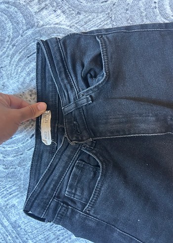 Kadın Siyah  Dar Kesim Kot Pantolon - Görsel 5