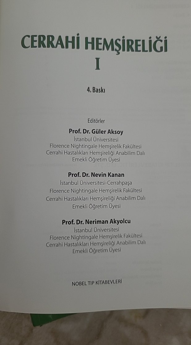 Cerrahi Hemşireliği I - 4. Baskı Kitap - Görsel 4