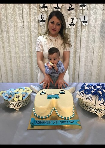 Beyaz dantel alev pile beyaz elbise - Görsel 6