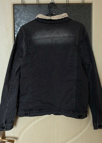 Erkek içi yünlü kot ceket - Görsel 2