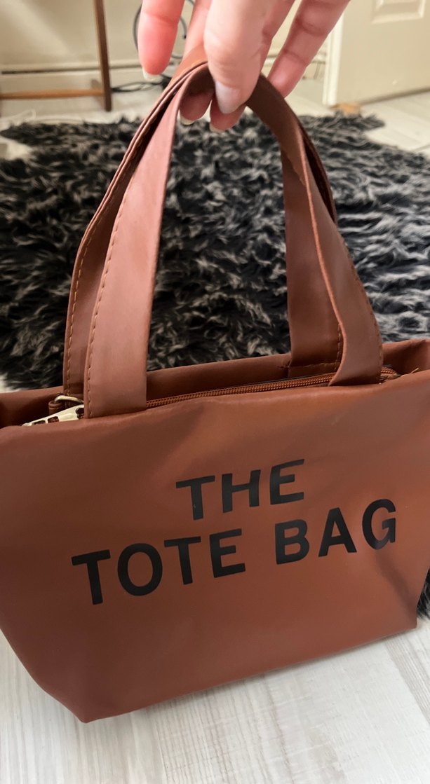 Kahverengi Deri Tote Çanta - Görsel 2