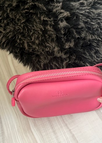 Pembe Deri Kadın Çapraz Çanta - Görsel 2