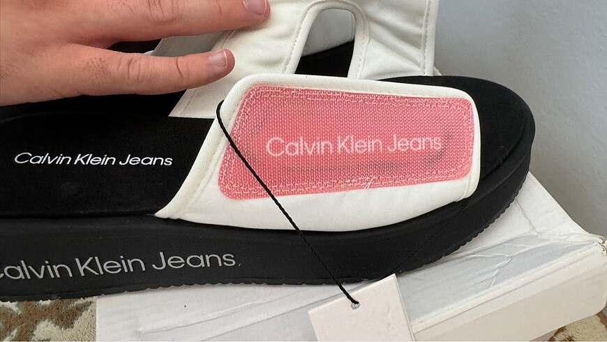 40 Beden orijinal calvin klein jeans terlik