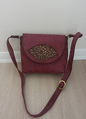 Orijinal dana derisinden yapılmış çanta  - Görsel 8