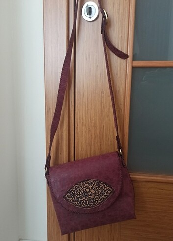 Orijinal dana derisinden yapılmış çanta  - Görsel 11