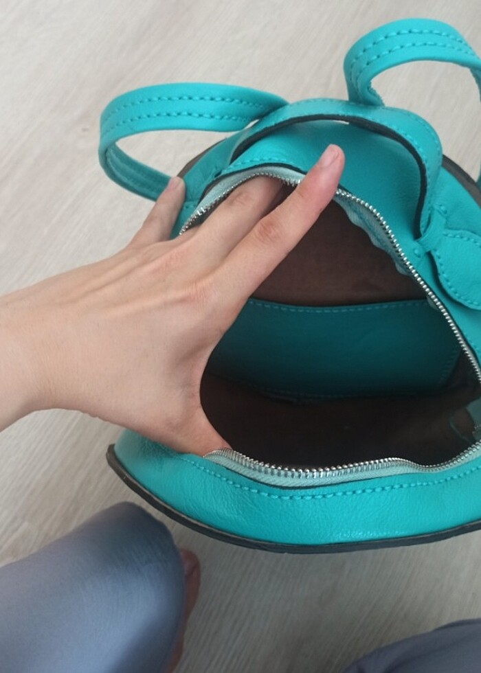 Orijinal dana derisinden yapılmış çanta  - Görsel 5