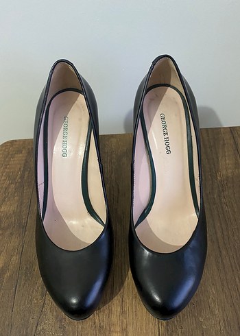 Diğer George Hogg Siyah Platform Topuklu Stiletto
