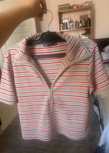 Zara Kısa Kollu Polo Yaka Triko