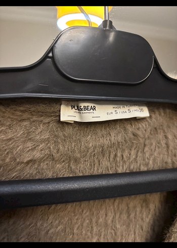 Pull and Bear Pull &Bear V Yaka Kahverengi Kadın Triko Hırka
