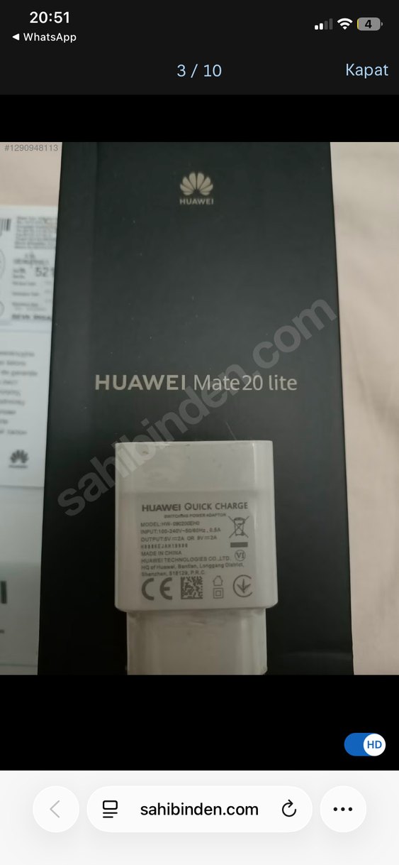 Huawei Mate20 Lite Mor - Görsel 3