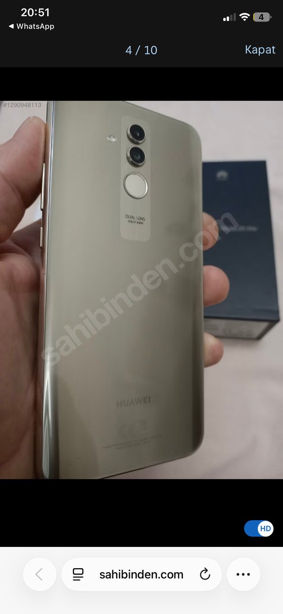Huawei Mate20 Lite Mor - Görsel 4
