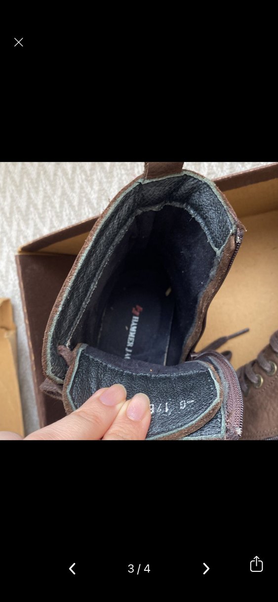 Kahverengi Deri Kadın Biker Botları - Görsel 3