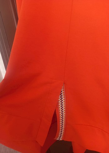 52 Beden turuncu Uzun Kollu bahre butik Tunik