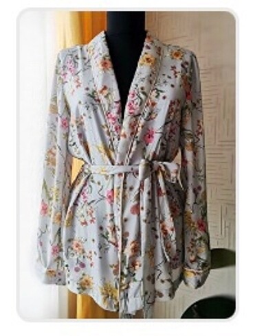 saten kimono ceket