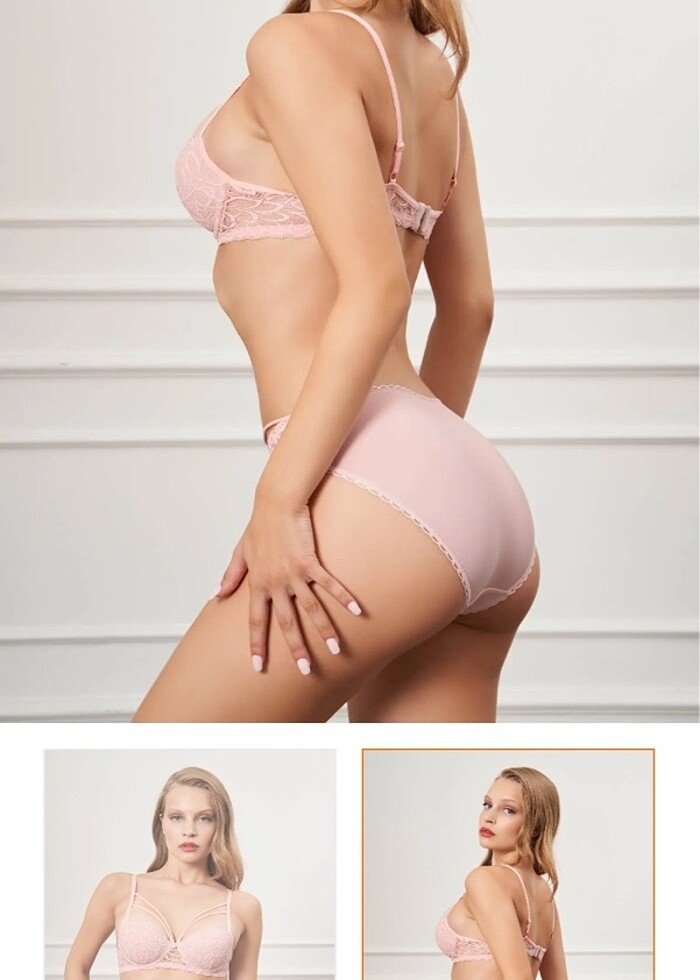 Güpürlü pudra takım - Görsel 2