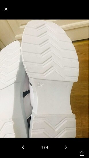 37 Beden beyaz Renk Sandalet