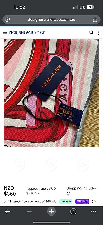 Louis Vuitton İpek Eşarp