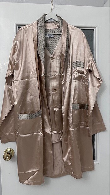 Erkek Saten Pijama Takımı - Görsel 3