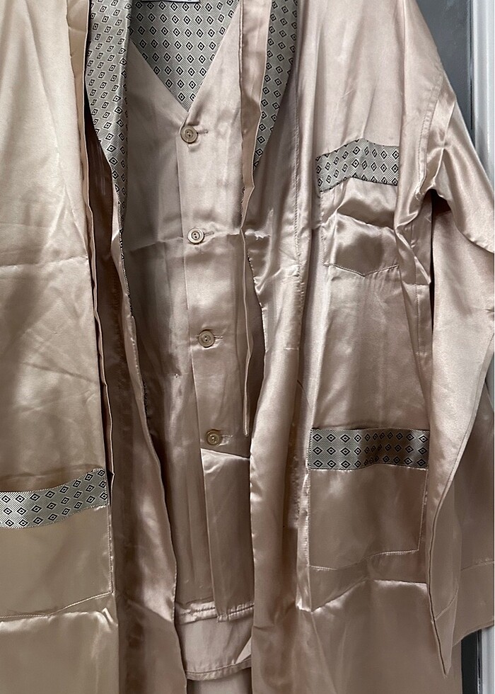 Erkek Saten Pijama Takımı - Görsel 2