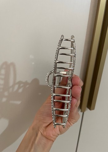 Taşlı Metal Fiyonk Saç Tokası - Görsel 2