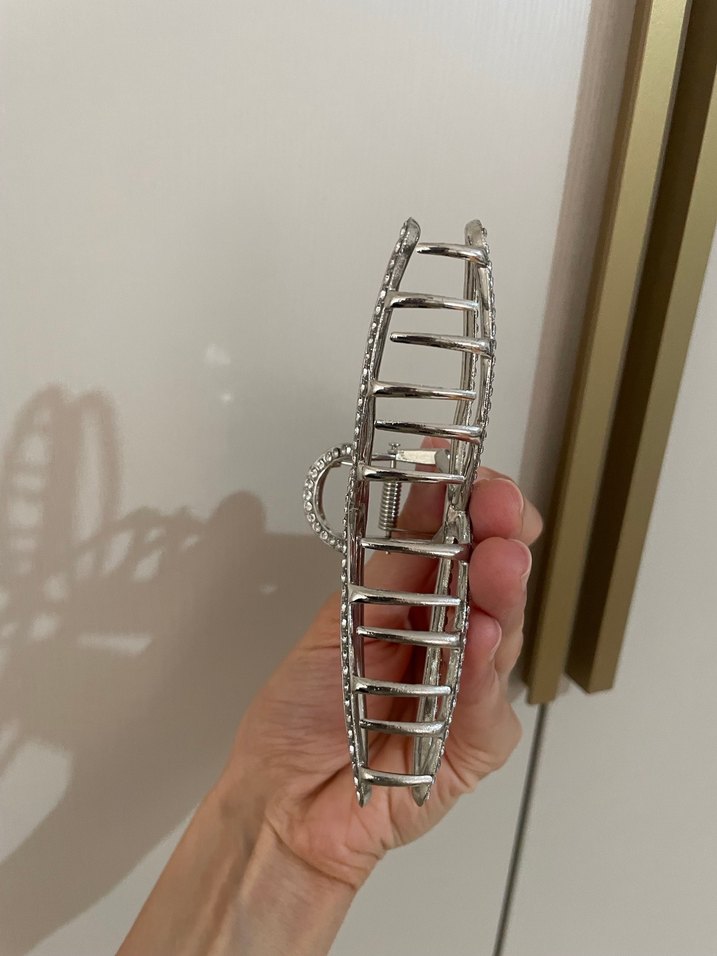 Taşlı Metal Fiyonk Saç Tokası - Görsel 2