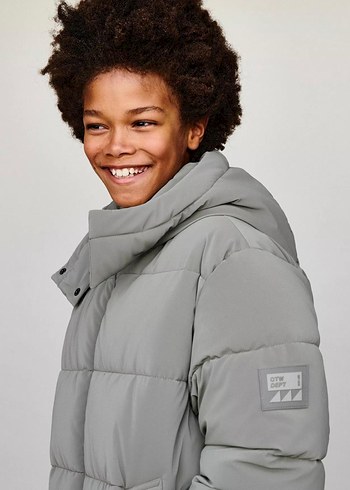 Kapüşonlu erkek zara mont - Görsel 8