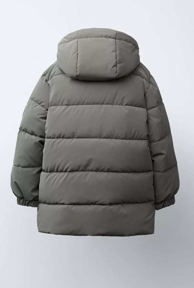 Kapüşonlu erkek zara mont - Görsel 4