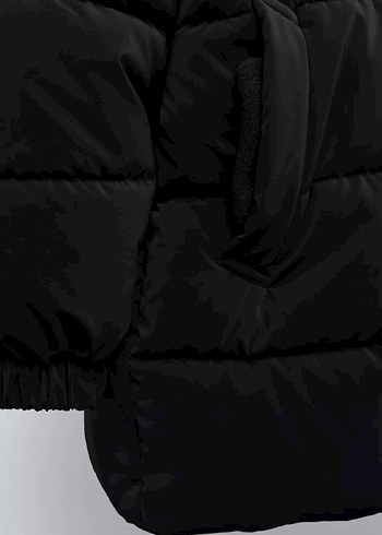 Siyah Kapüşonlu erkek Kışlık Mont - Görsel 8