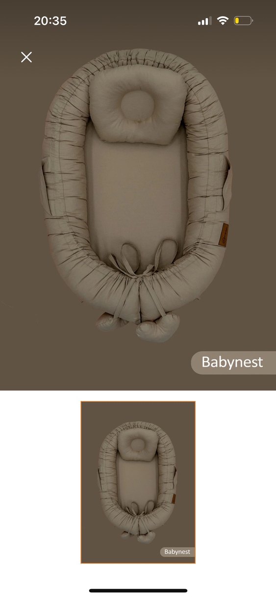 Bej Babynest Yatak - Görsel 2