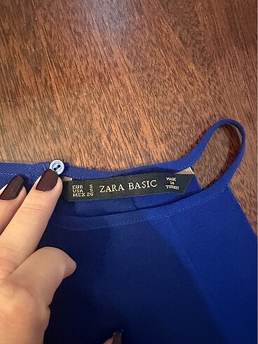 s Beden Zara basic askılı bluz