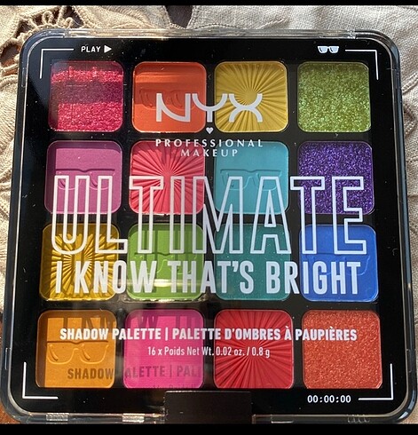  Beden Renk NYX Ultimate far